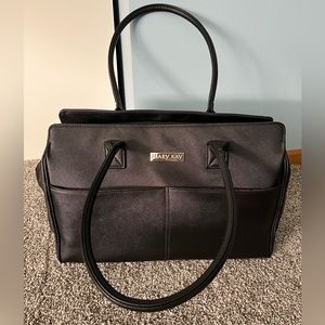 Large leather tote bag